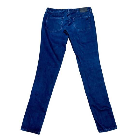 Volcom Low Rise Pistol Pants Jeans 2 Toned Size 5 Black Blue Womens Stretch - Picture 4 of 5